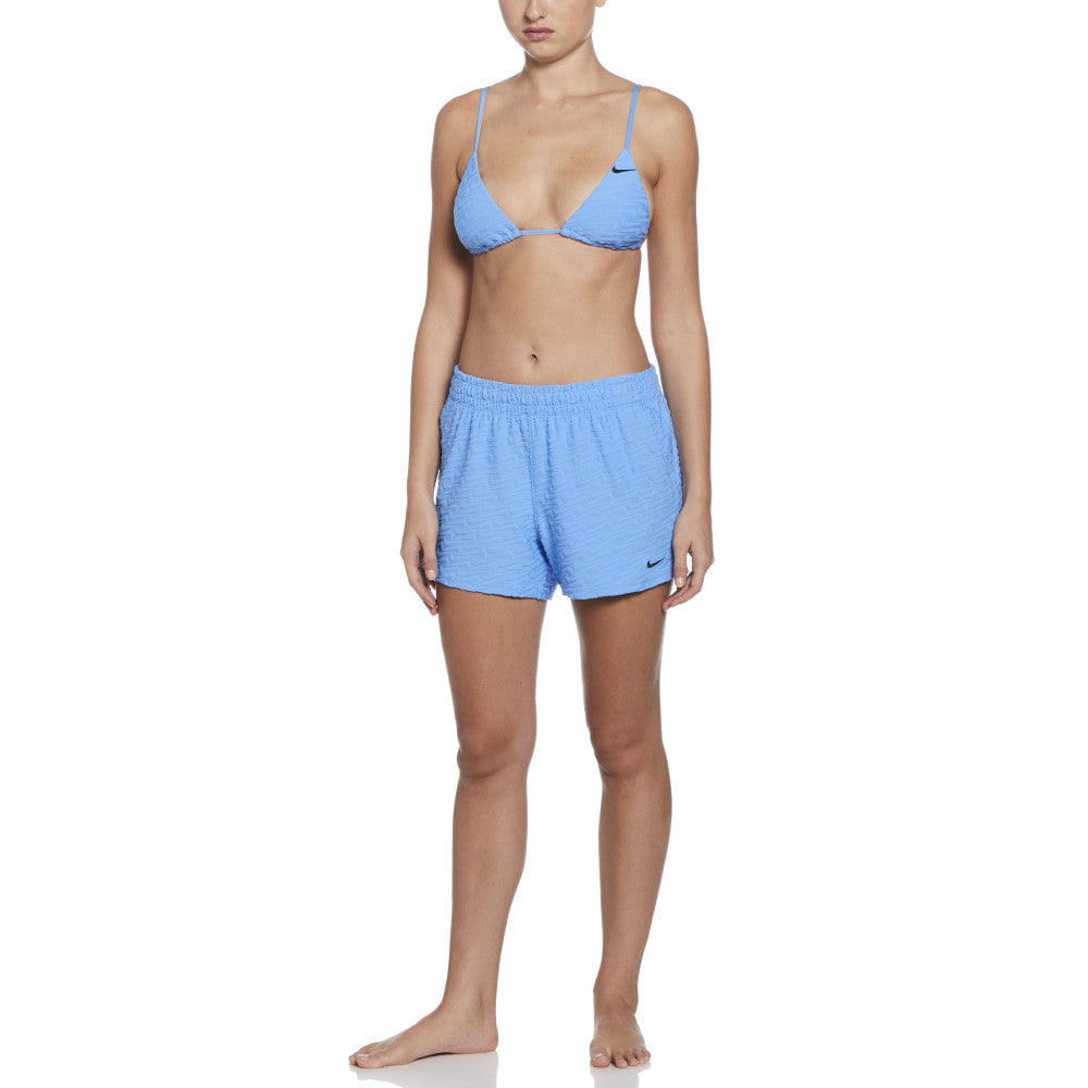  Bas De Mailot De Bain Femme Short NIKE TERRY-WOM. UNIVERSITY BLUE