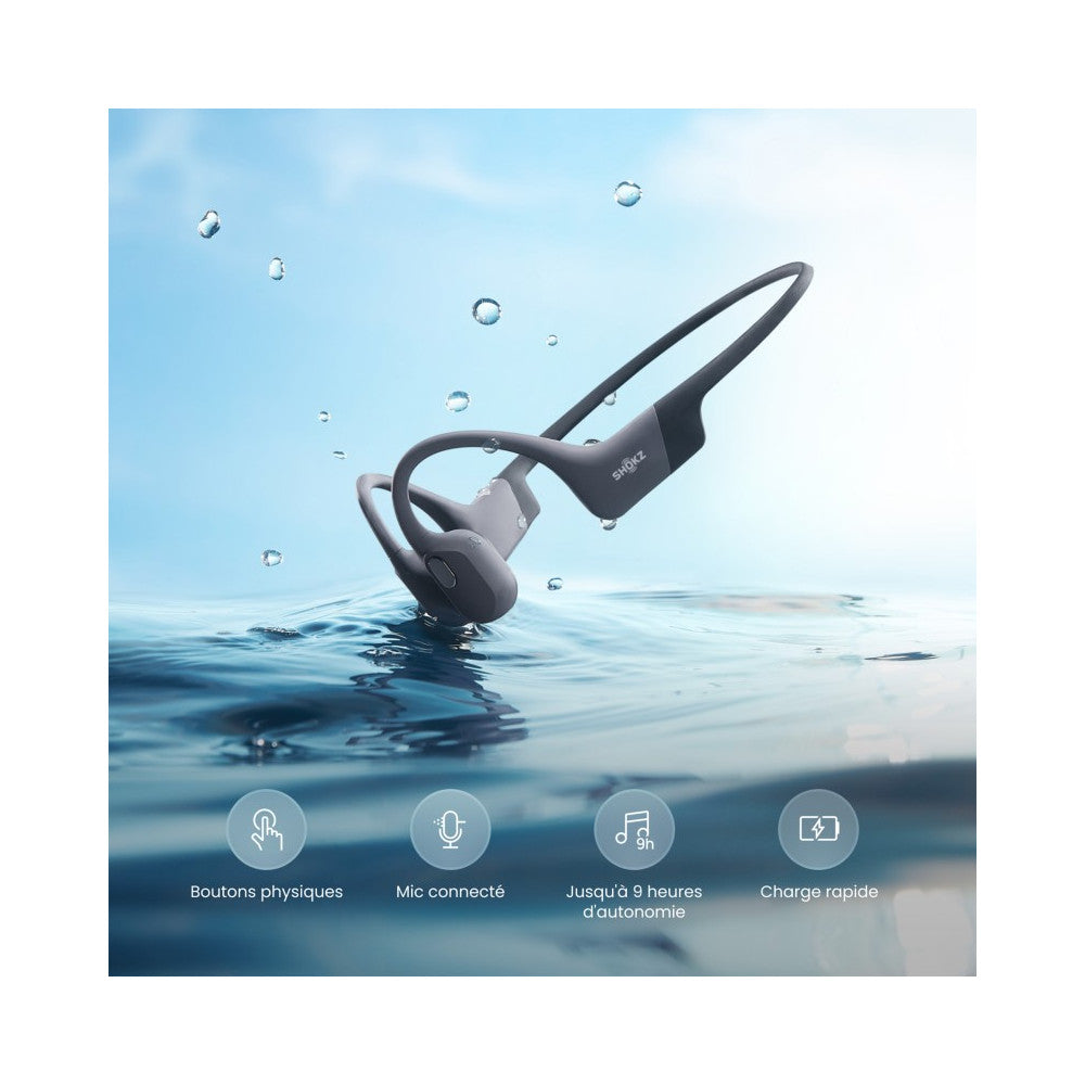  Casque MP3 Shokz Gris - OPENSWIM PRO