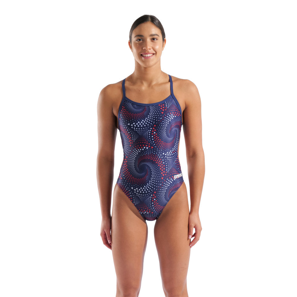  Maillot De Bain ARENA Femme FIREFLOW SWIMSUIT CHALLENGNAVY-TEAM REDWHITEBLUE