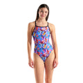  Maillot De Bain ARENA Femme MEMORIES SWIMSUIT LIGHTDROPMULTI VIOLET-BLACK