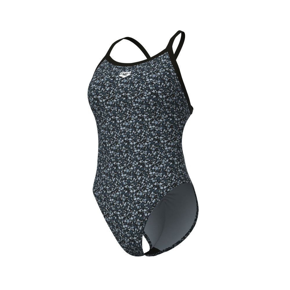  Maillot De Bain ARENA Femme PEBBLES SWIMSUIT XCRISS CRMULTI BLACK-BLACK