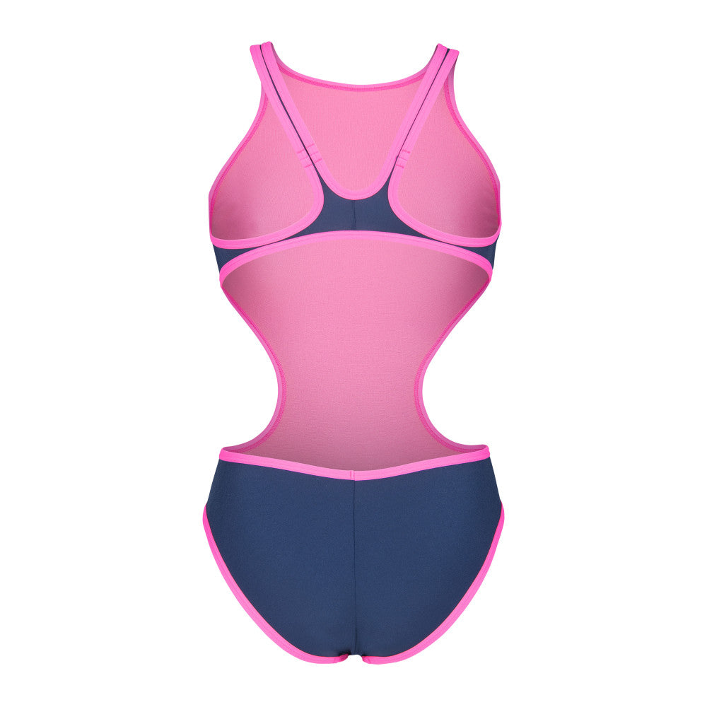  Maillot De Bain ARENA Femme W ARENA ONE BIGLOGO ONE PIECENAVY-FLUO PINK