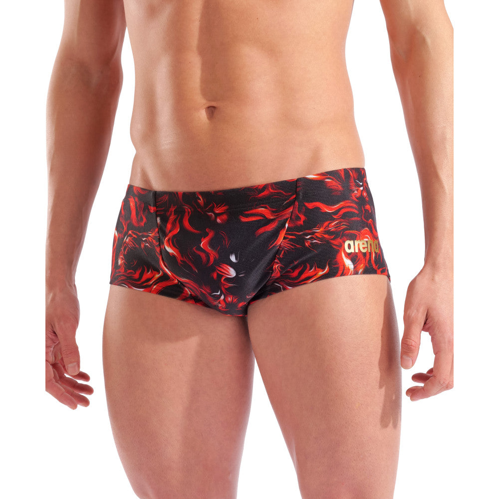  Maillot De Bain ARENA Homme GRAPHIC SWIM LOW WAIST SHORTMULTI BLACK