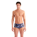  Maillot De Bain ARENA Homme SCRATCHED SWIM LOW WAIST SHOMULTI BLACK-NAVY