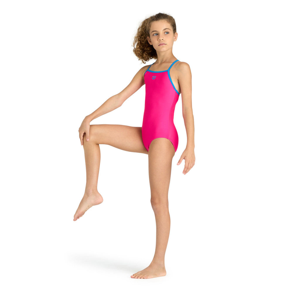 Arena Maillot De Bain Fille Light Drop Solid Freak Rose Turquoise