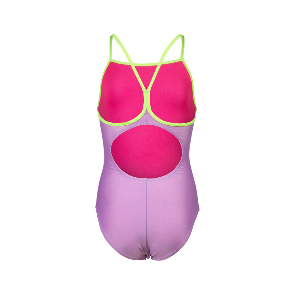 Arena Maillot De Bain Fille Light Drop Solid Lilac Soft Green