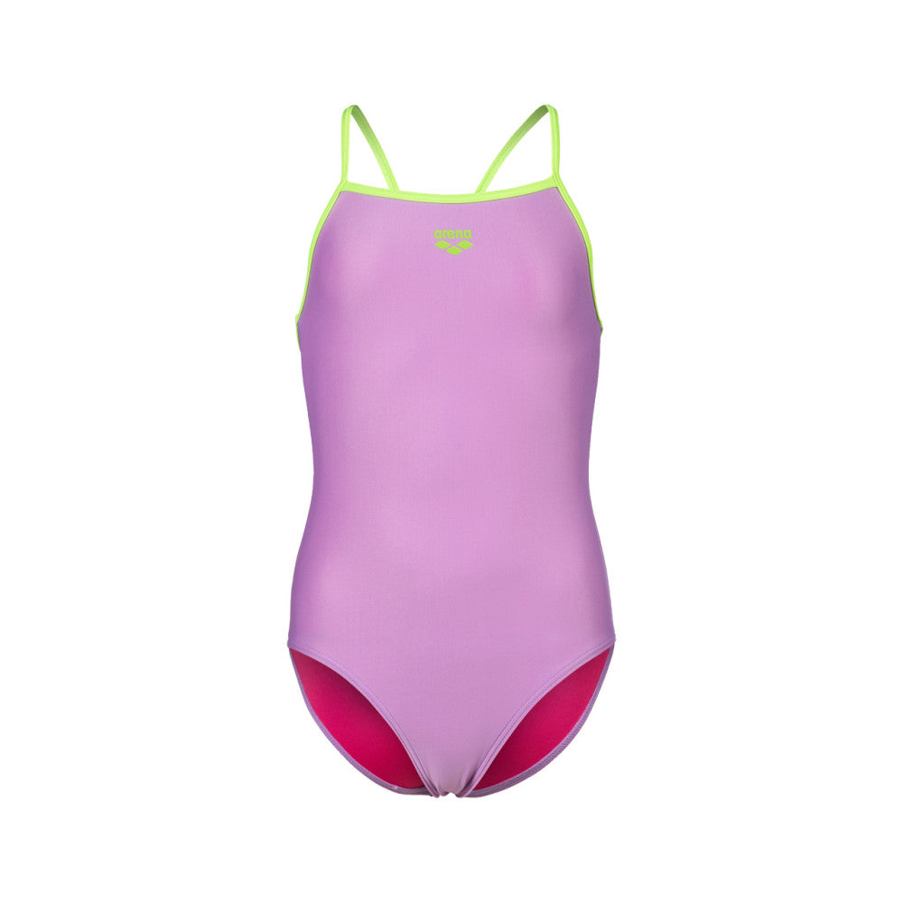 Arena Maillot De Bain Fille Light Drop Solid Lilac Soft Green