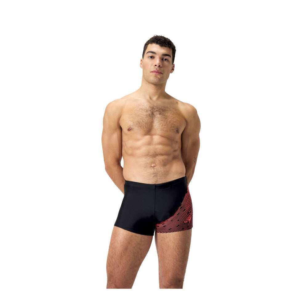 Speedo Maillot De Bain Homme ECO MEDLEY LOGO AQSH BLA/RED