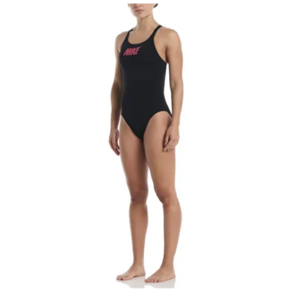  MAILLOT DE BAIN NIKE FEMME HYDRASTRONG LOGO GRAPHIC BLACK