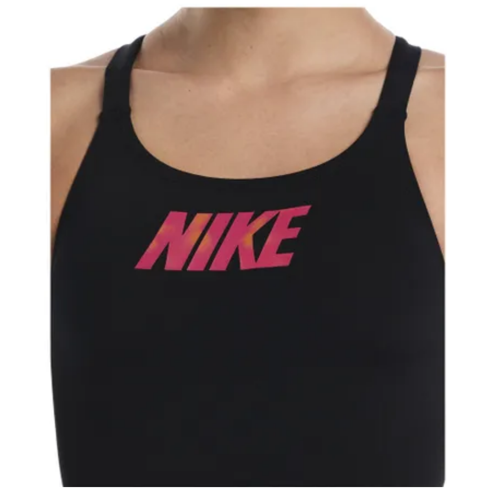  MAILLOT DE BAIN NIKE FEMME HYDRASTRONG LOGO GRAPHIC BLACK