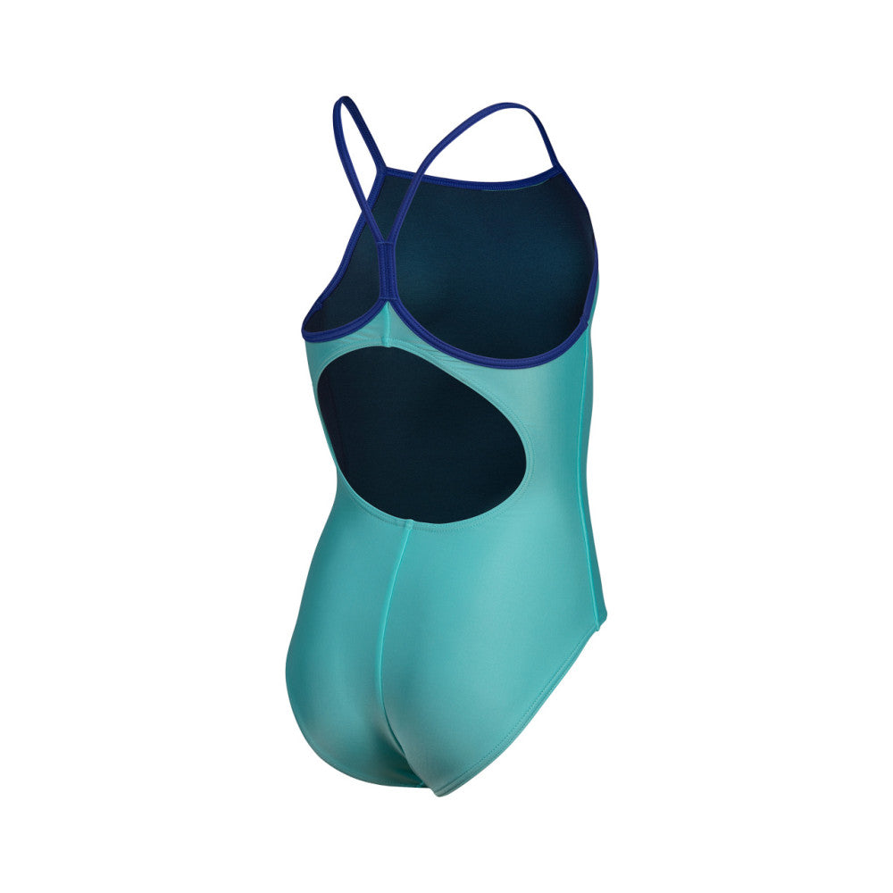  Maillot Fille ARENA SWIMSUIT LIGHT DROP SOLID WATER NEON BLUE