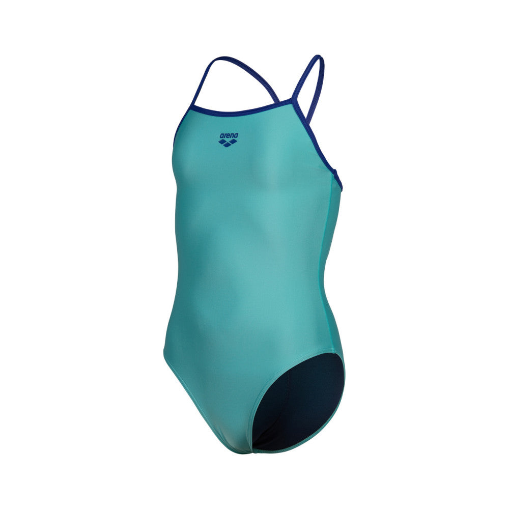  Maillot Fille ARENA SWIMSUIT LIGHT DROP SOLID WATER NEON BLUE