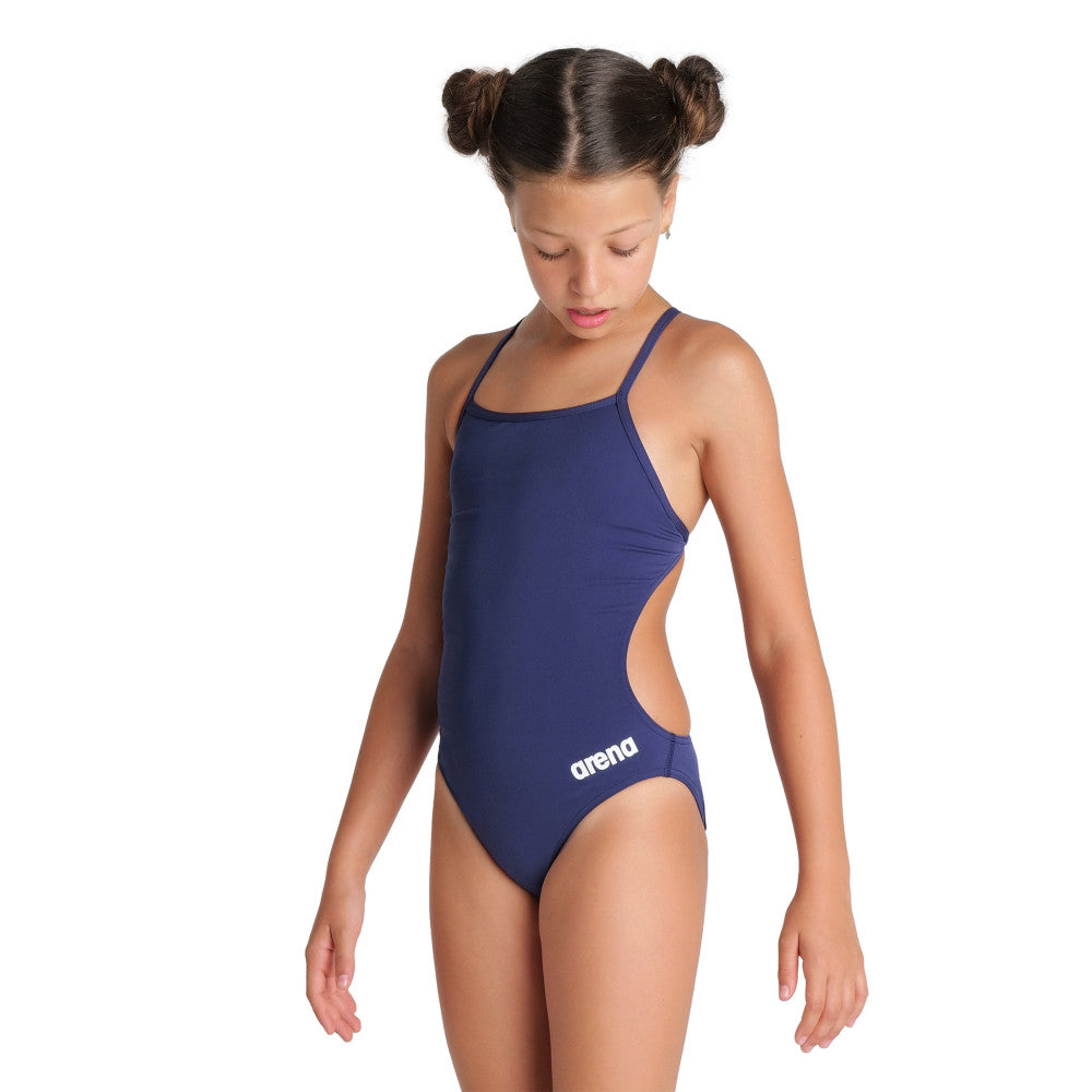  Maillot Fille ARENA TEAM SWIMSUIT CHALLENGE SOLID NAVY-WHITE