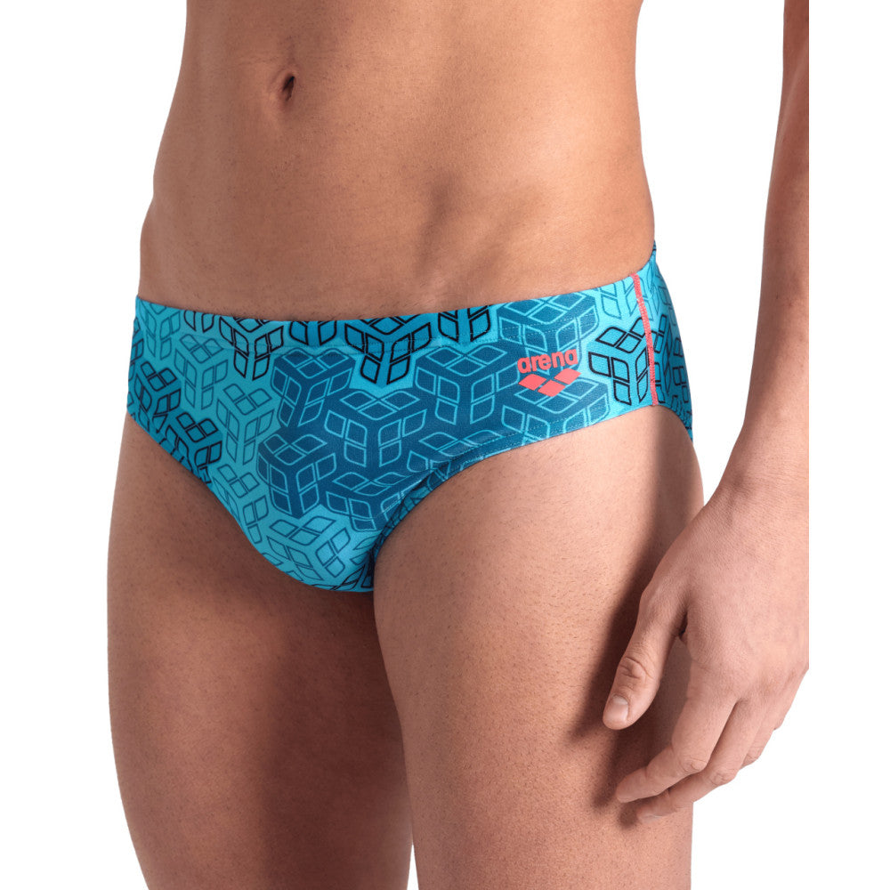  Maillot Homme ARENA CAMO KIKKO SWIM BRIEFS NAVY MULTI