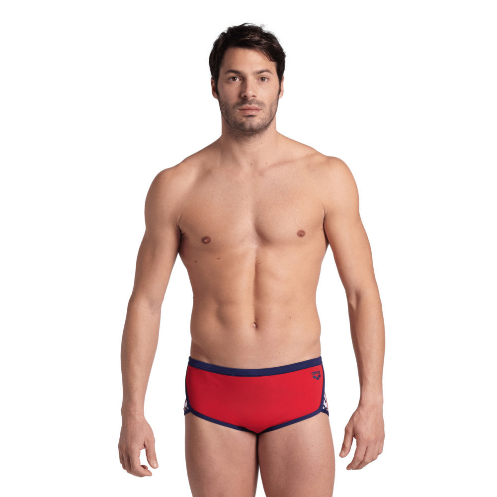  Maillot Homme ARENA ICONS SWIM LOW WAIST SHORT SOLID RED NAVY