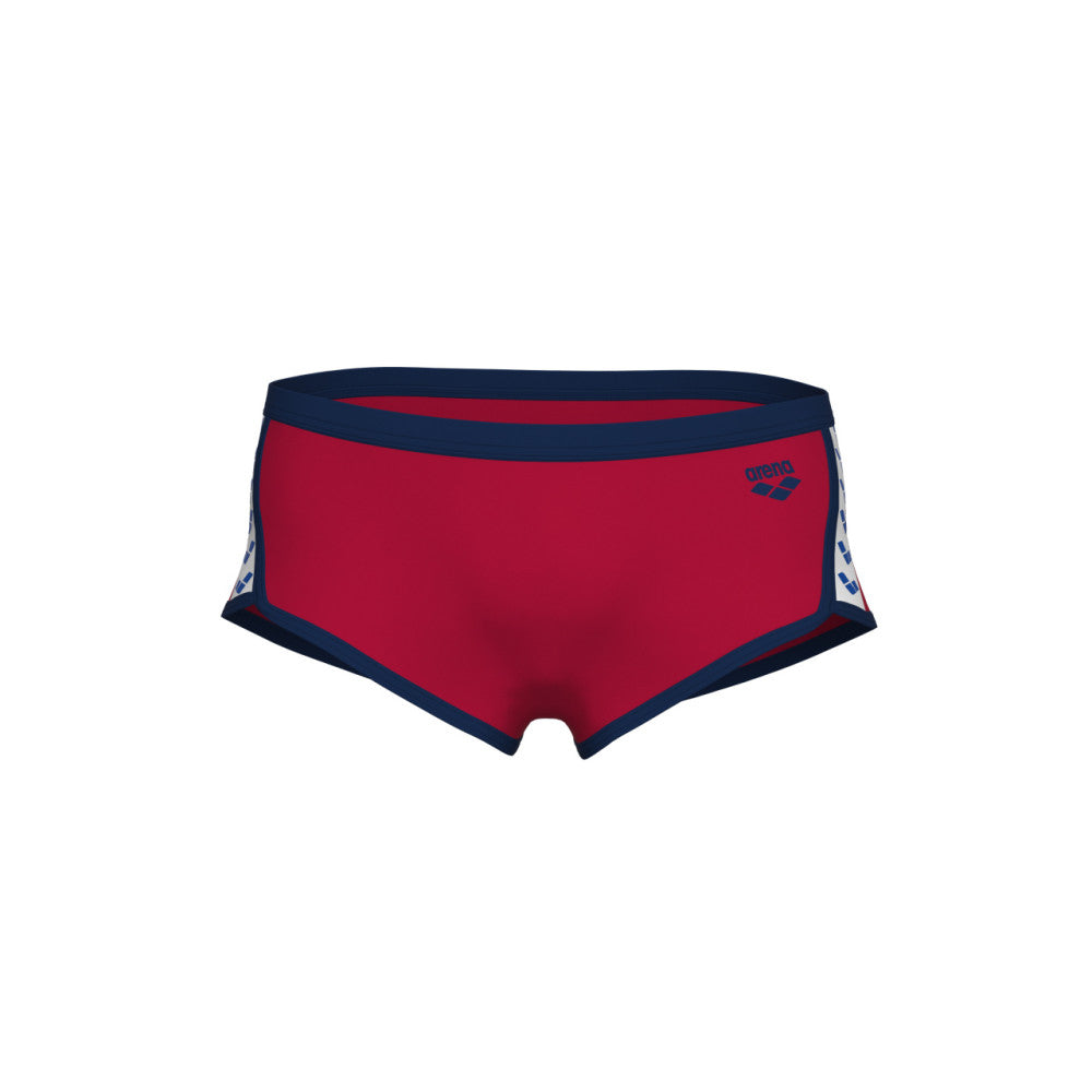  Maillot Homme ARENA ICONS SWIM LOW WAIST SHORT SOLID RED NAVY
