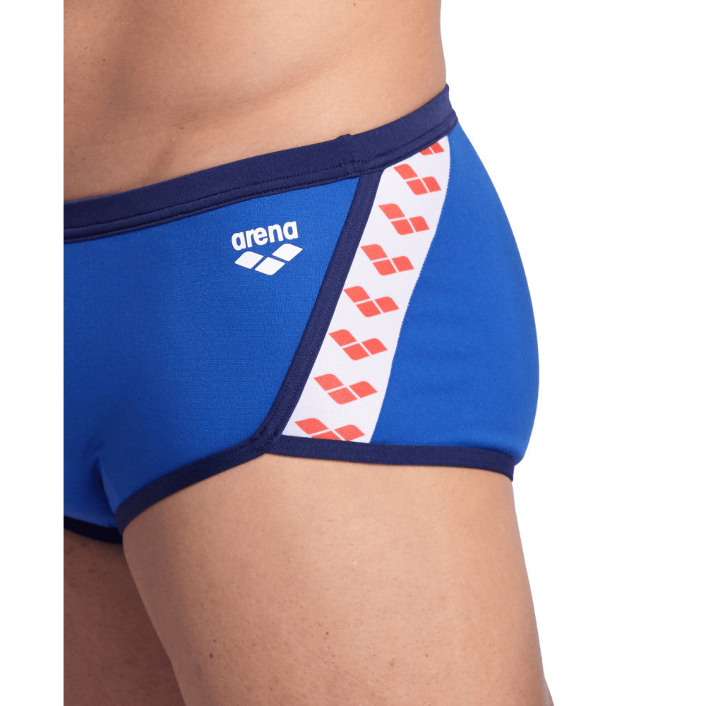  Maillot Homme ARENA ICONS SWIM LOW WAIST SHORT SOLID ROYAL NAVY
