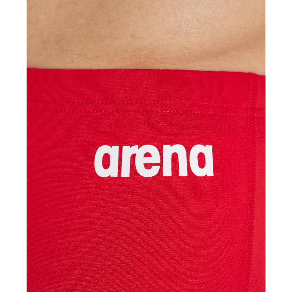 Arena MEN'S TEAM SWIM SHORT SOLID RED WHITE