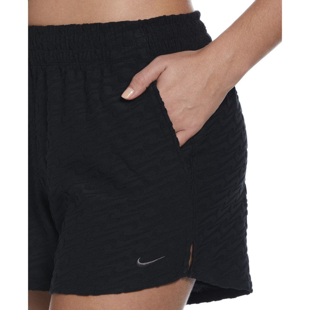  Bas De Mailot De Bain Femme Short NIKE TERRY-WOM. BLACK