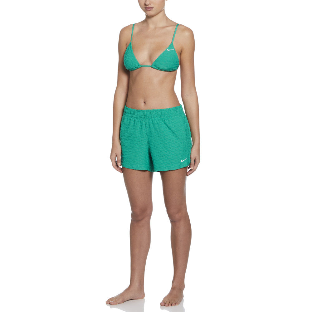  Bas De Mailot De Bain Femme Short NIKE TERRY-WOM. STADIUM GREEN