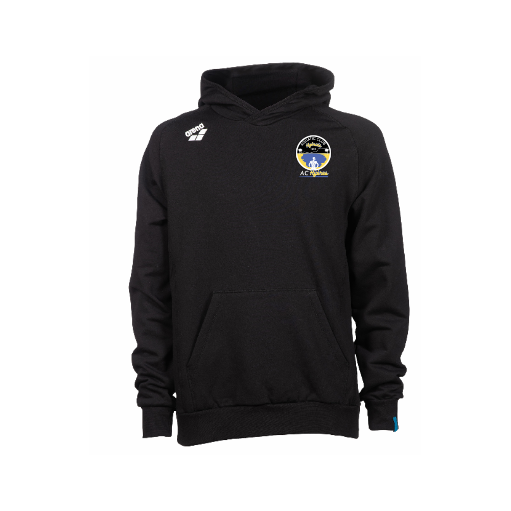  Sweat Shirt Arena Noir AC Hyères Marquage Couleur