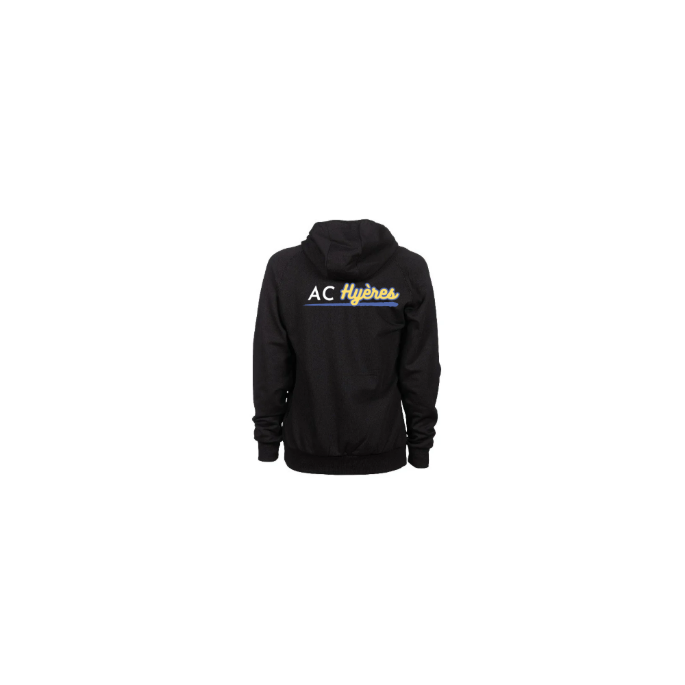  Sweat Shirt Arena Noir AC Hyères Marquage Couleur