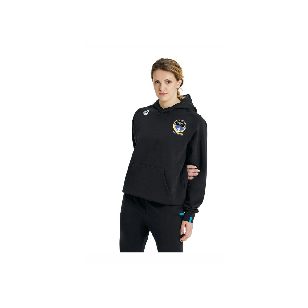  Sweat Shirt Arena Noir AC Hyères Marquage Couleur