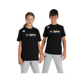 Tee Shirt Arena Noir Coton Junior AC Hyères Marquage Couleur