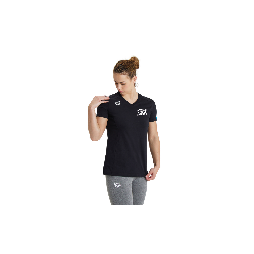Arena Tee-Shirt Femme - CN Cannes - Noir
