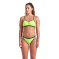  MAILLOT DE BAIN ARENA FEMME ICONS BIKINI CROSS BACK SO ARTIC LIME-DARK SAGE